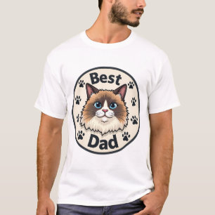 Ragdoll Dad, bi-color T-Shirt
