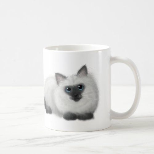 Ragdoll drawing coffee mug