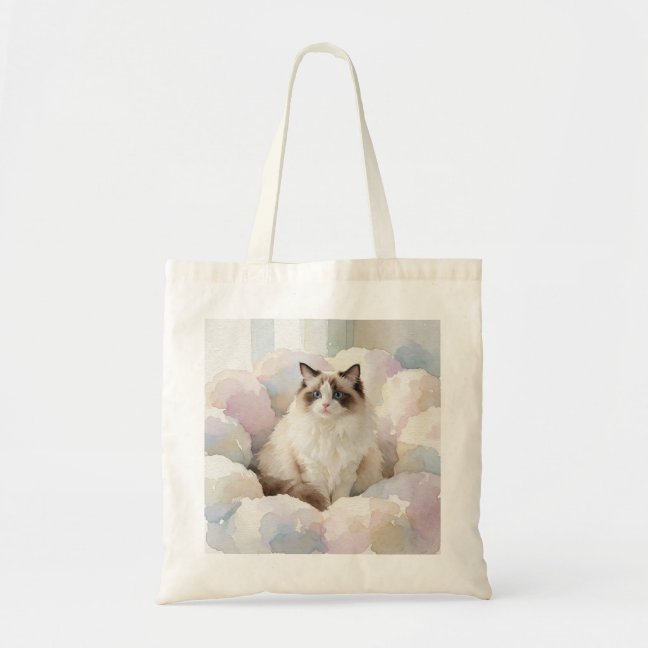 Ragdoll Fluffy Cloud Bed Tote Bag