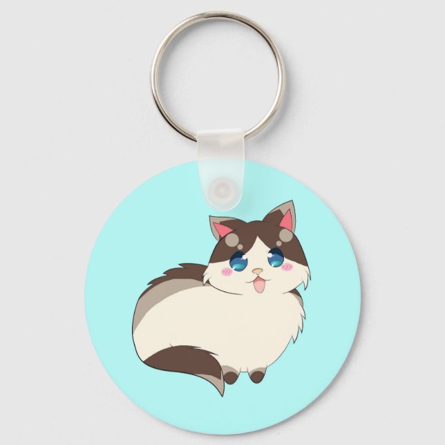 Ragdoll for Life Keychain (Front)