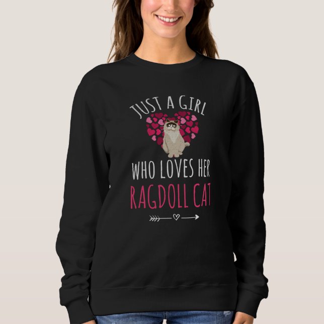 Ragdoll Gifts For Women | Ragdoll Cat Lovers Sweatshirt (Front)