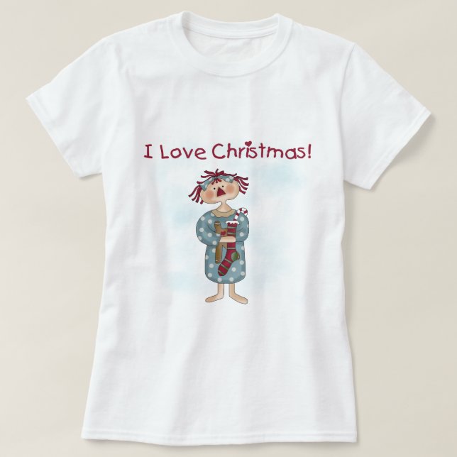 Ragdoll I Love Christmas Tshirts and Gifts (Design Front)