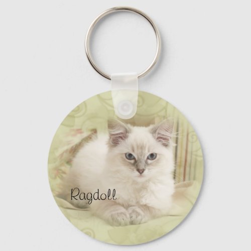 Ragdoll keychain green