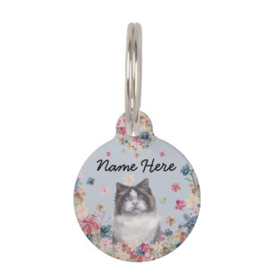 Ragdoll Kitten Blue Eyes Cat Pet ID Tag