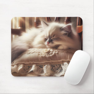 Ragdoll Kitten On a Pillow Mouse Pad