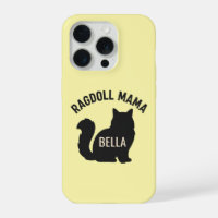 Ragdoll Mama Cat Silhouette Personalized Name