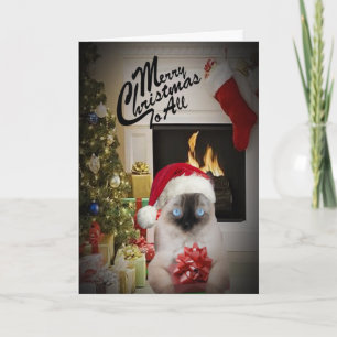 Ragdoll Merry Christmas To All Holiday Card