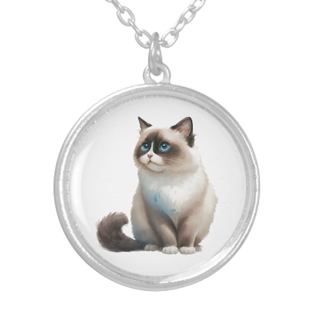 Ragdoll Pendant Cat Necklace (Front)