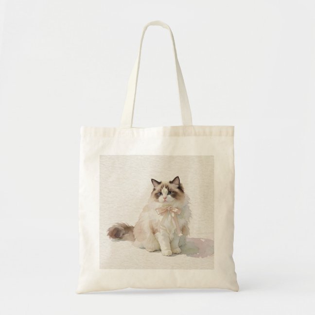 Ragdoll Silk Ribbon Play Tote Bag