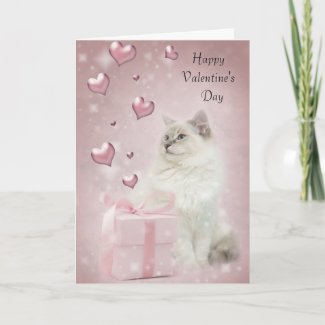 Ragdoll valentine's card