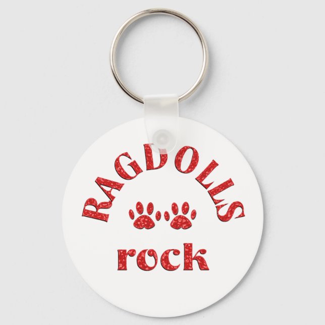 Ragdolls Rock Keychain (Front)