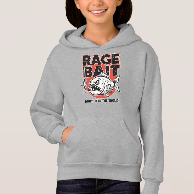 Rage Bait, Don’t Feed The Trolls Hoodie (Front)