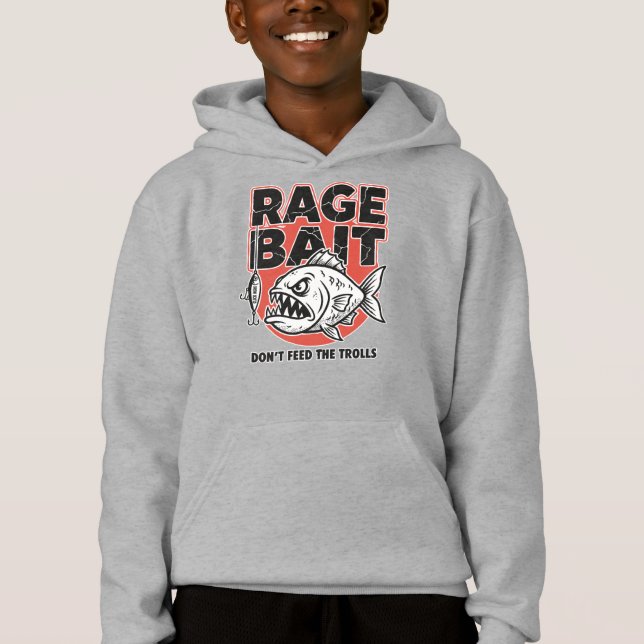 Rage Bait, Don’t Feed The Trolls Hoodie (Front)