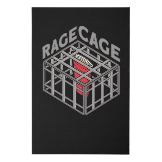 Rage Cage Drink Alcohol Party Drinking Game Faux Canvas Print