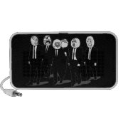 Rage Comic Meme Faces Walking. Me Gusta. Mini Speaker (Front)