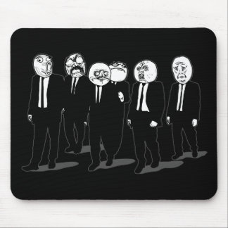 Rage Comic Meme Faces Walking. Me Gusta. Mouse Pad