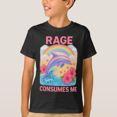 Rage Consumes Me Dolphin  T-Shirt