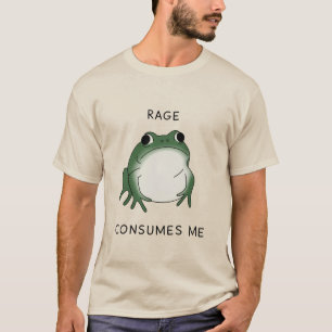 Rage Consumes Me Frog Pond Meme Vintage Nature T-Shirt