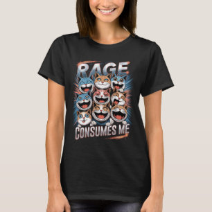 Rage Consumes Me – Funny Angry Cat Lover Gift T-Shirt