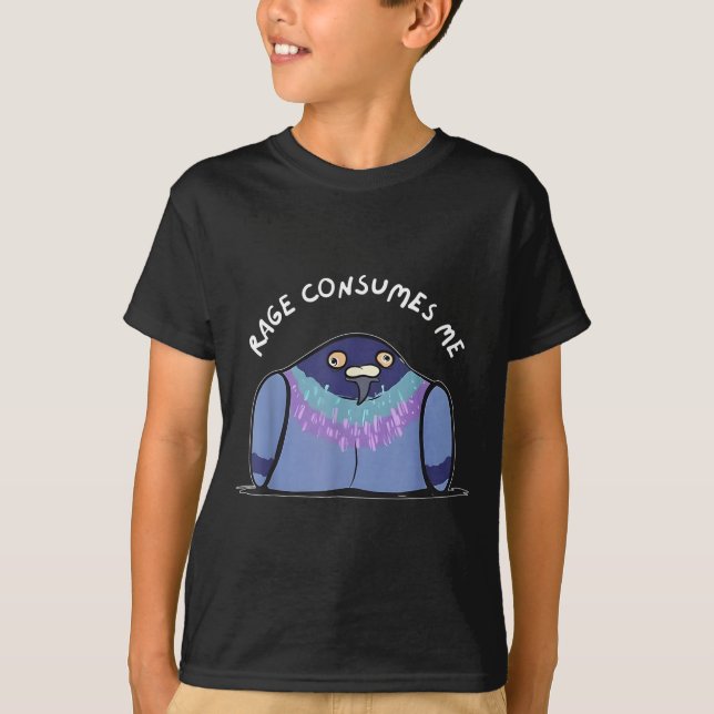 Rage Consumes Me Funny Geon Meme Hand Drawn  T-Shirt (Front)