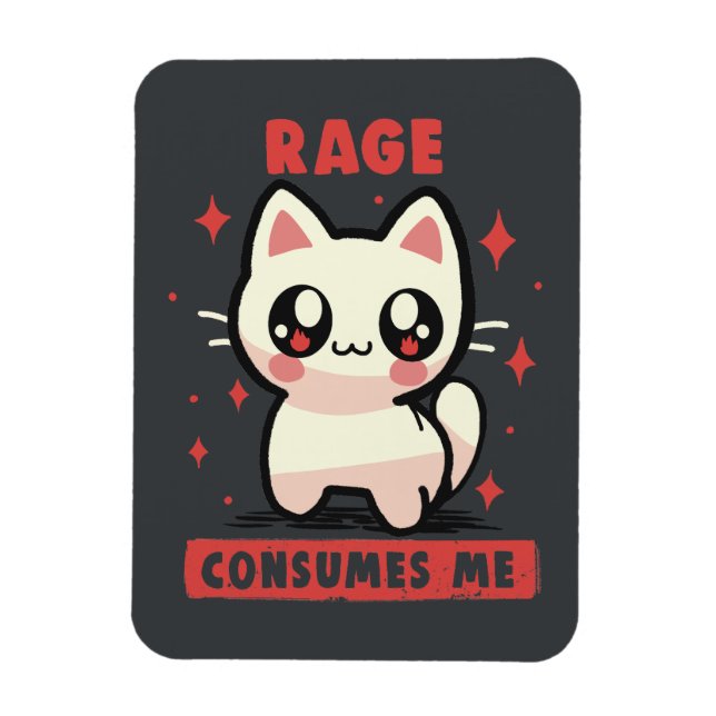 Rage Consumes Me Magnet (Vertical)