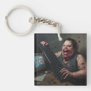 Rage Error: System Failure - Ctrl Alt Delirium Keychain