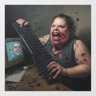 Rage Error: System Failure - Ctrl Alt Delirium Window Cling