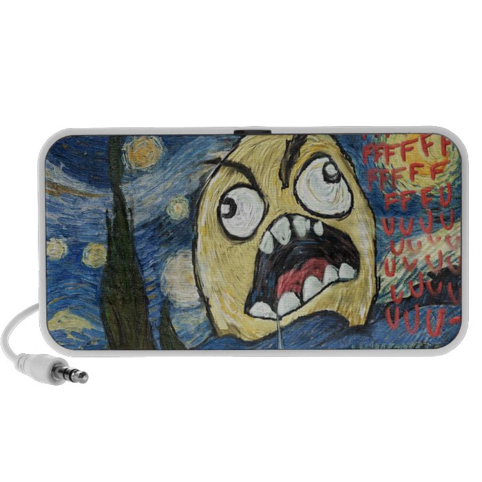 Rage Face Meme Face Comic Classy Painting Notebook Speakers
