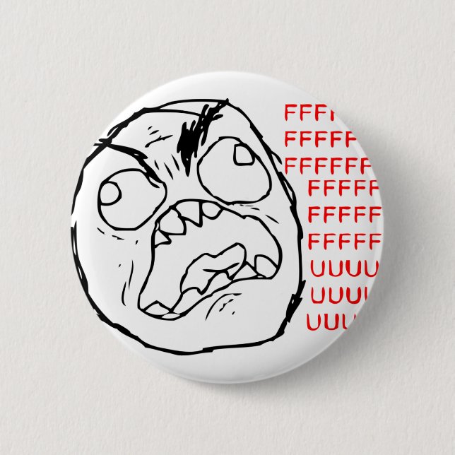Rage Face Original Button (Front)
