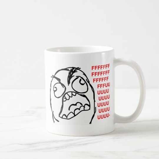 rage face rage comic meme lol rofl coffee mug