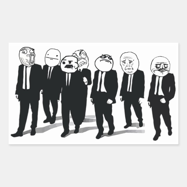 Rage Gang Rectangle Stickers (Front)