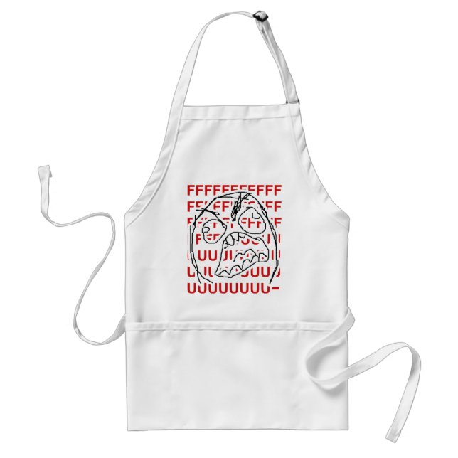 Rage Guy Adult Apron (Front)