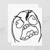 Rage Guy Angry Fuu Fuuu Rage Face Meme (Front/Back)