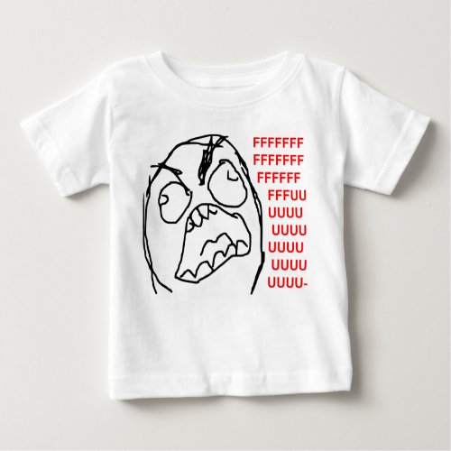 Rage Guy Angry Fuu Fuuu Rage Face Meme Baby T_Shirt