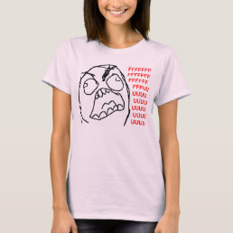 Rage Guy Angry Fuu Fuuu Rage Face Meme T-Shirt