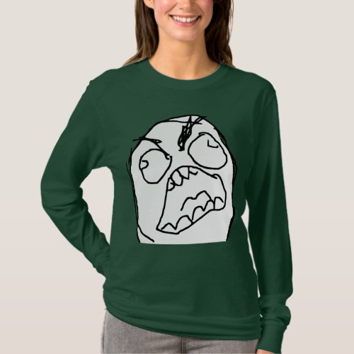 Rage Guy Angry Fuu Fuuu Rage Face Meme T_Shirt