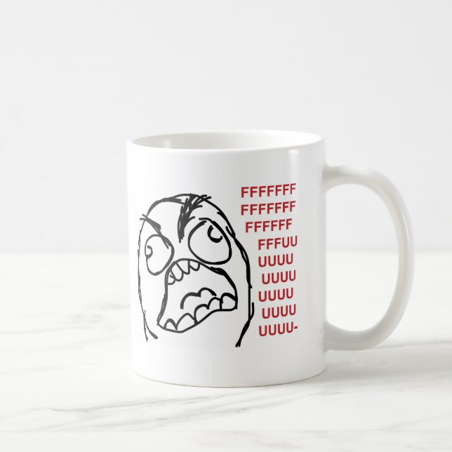 Rage guy fuuu fuuuu coffee mug (Right)