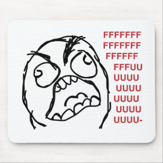 Rage guy fuuu fuuuu mouse pad