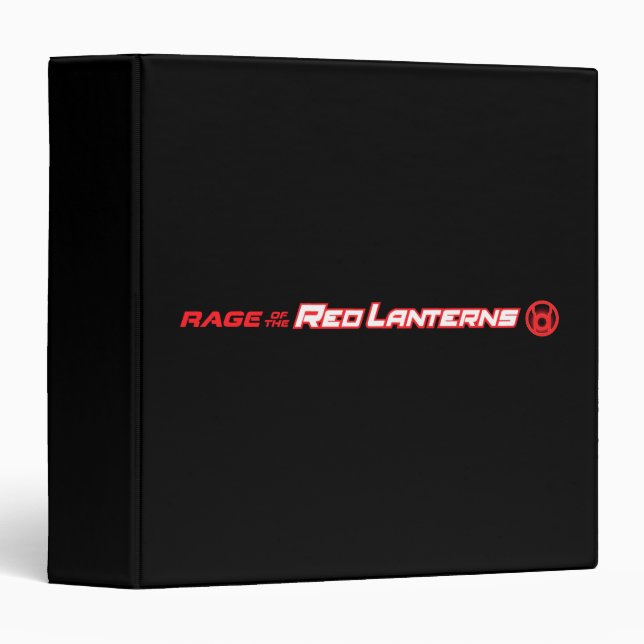 Rage of the Red Lanterns 3 Ring Binder (Front/Spine)