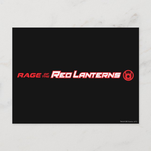 Rage of the Red Lanterns Postcard (Front)