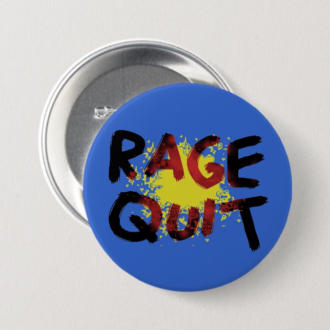 Rage Quit Button (Front & Back)