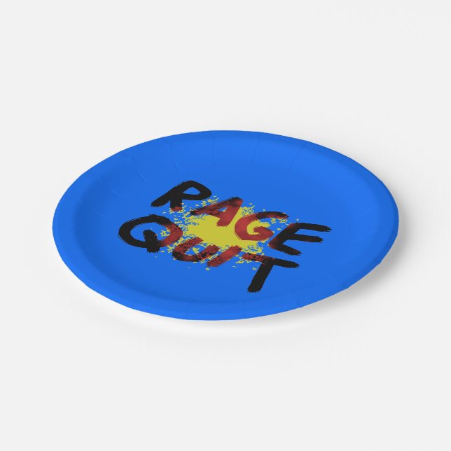 Rage Quit Paper Plates (Angled)