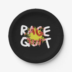 Rage Quit Paper Plates
