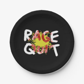Rage Quit Paper Plates