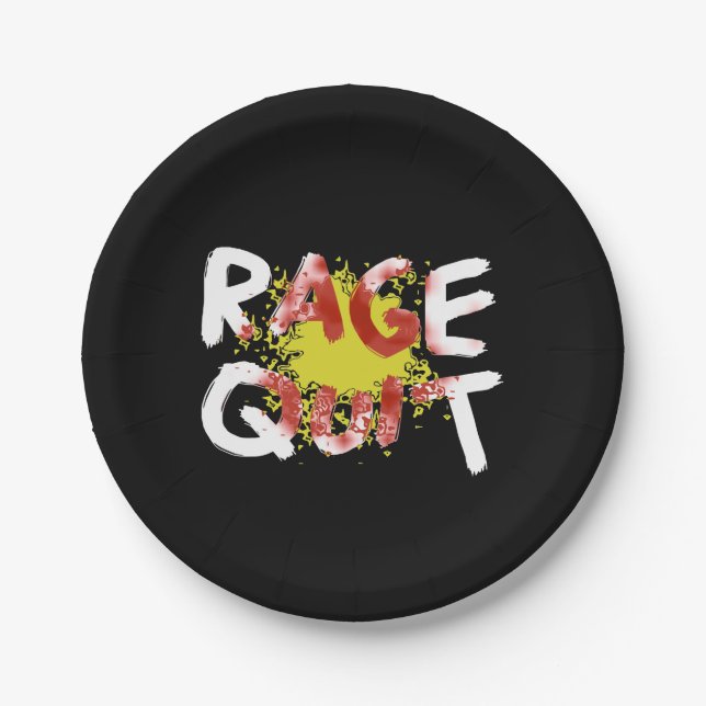 Rage Quit Paper Plates (Front)