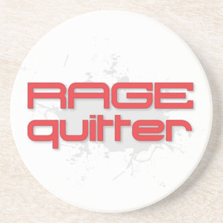 Rage Quitter Gamer Drink Coaster