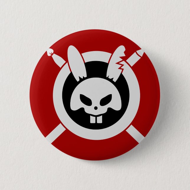 Rage Rabbit Logo Button (Front)