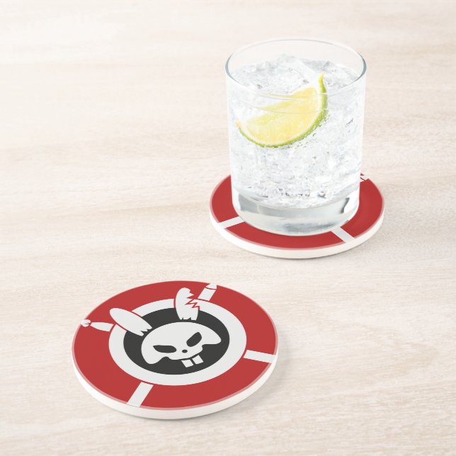 Rage Rabbit Logo Coaster (Side)