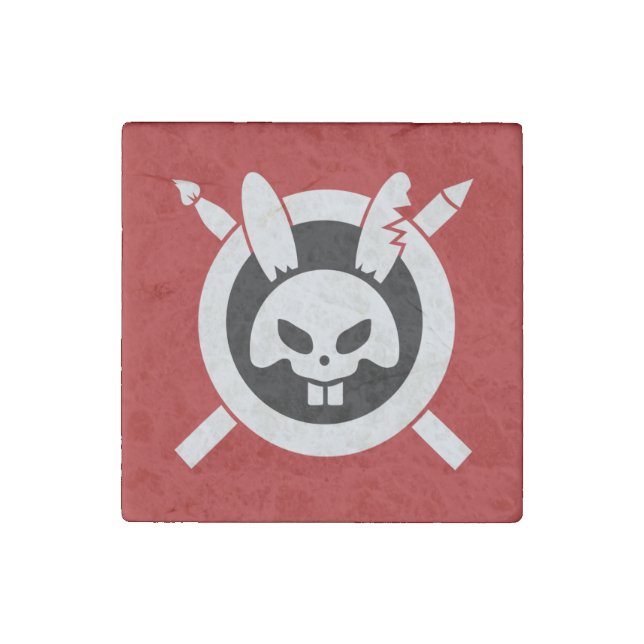 Rage Rabbit Logo Stone Magnet (Front)