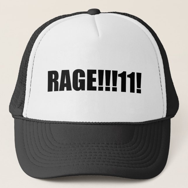 RAGE !!!!! TRUCKER HAT (Front)